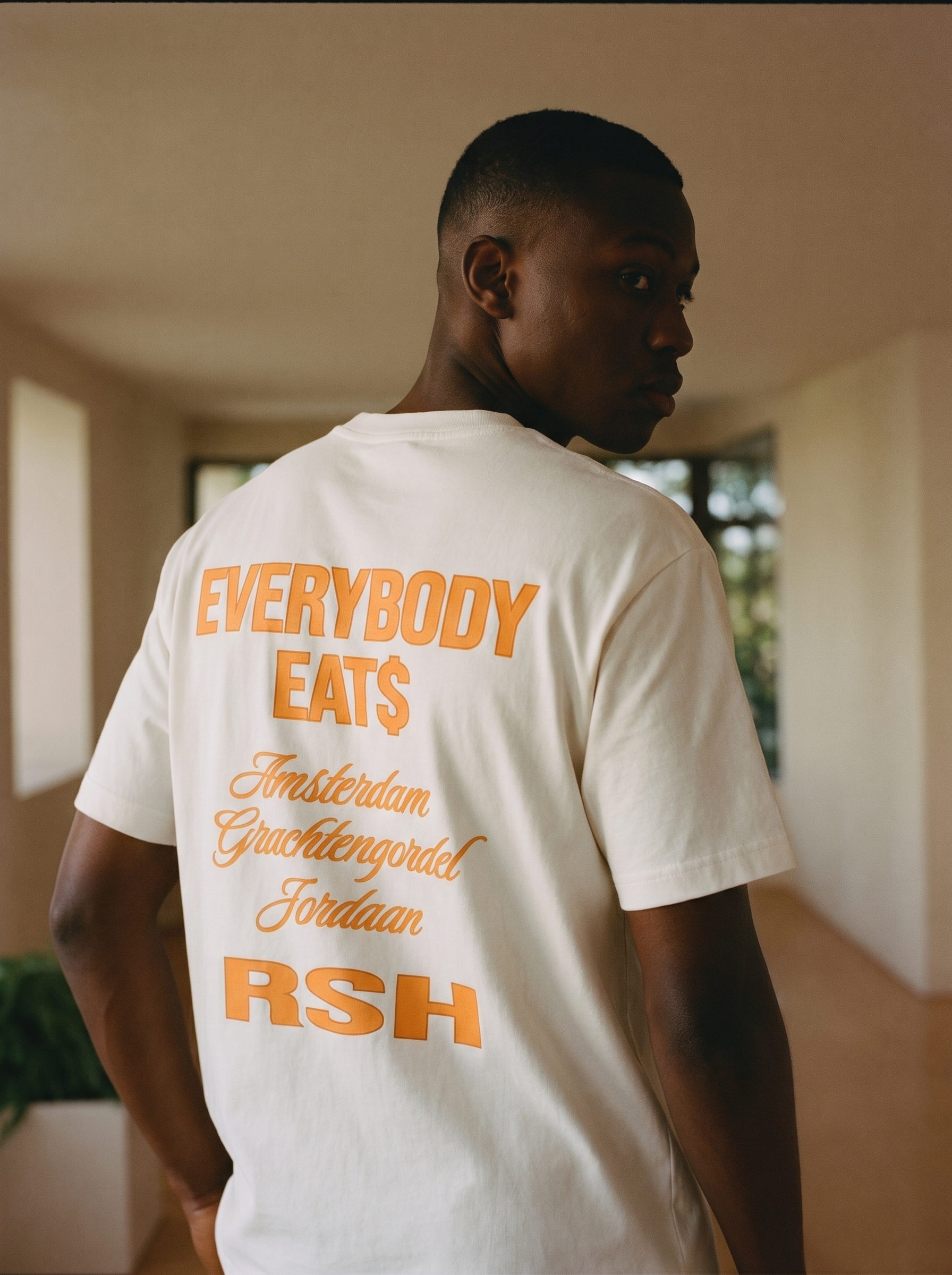 EVERYBODY EATS WHITE/ORANGE