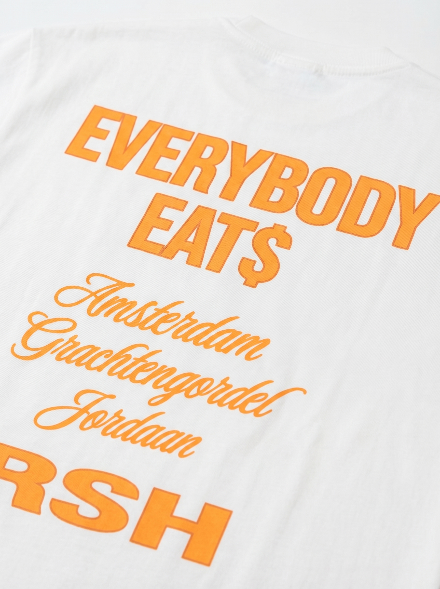 EVERYBODY EATS WHITE/ORANGE