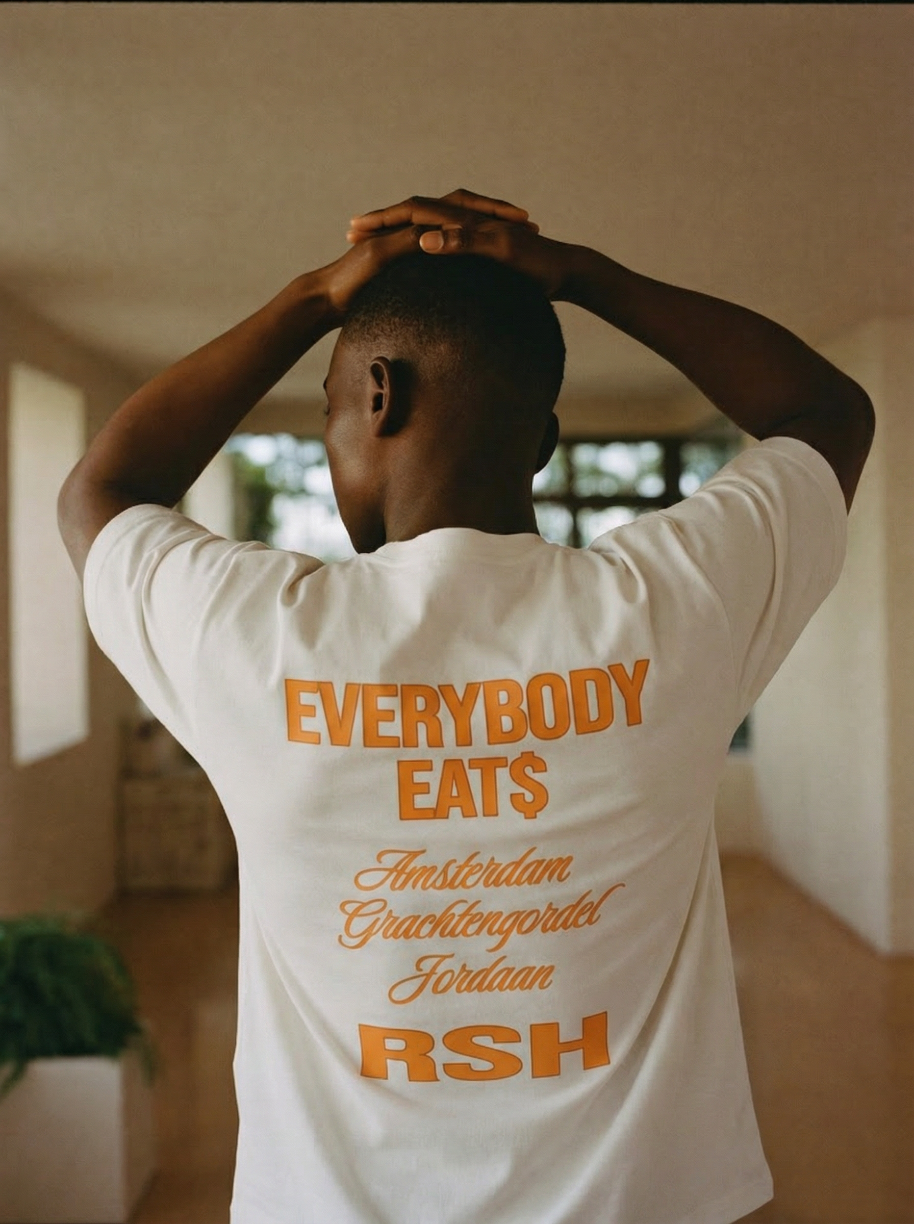 EVERYBODY EATS WHITE/ORANGE