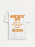 EVERYBODY EATS WHITE/ORANGE